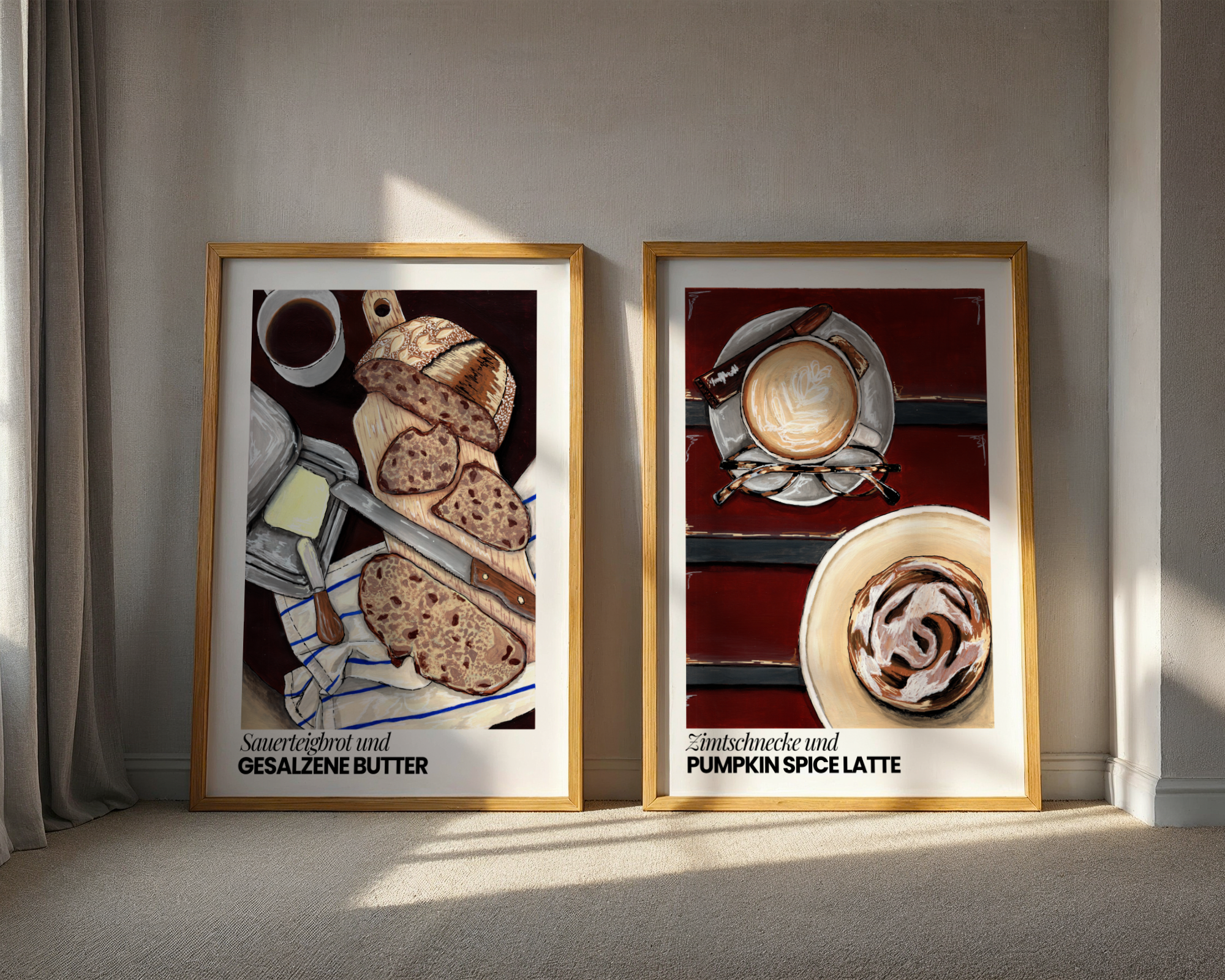Zimtschnecke und Pumpkin spice latte
